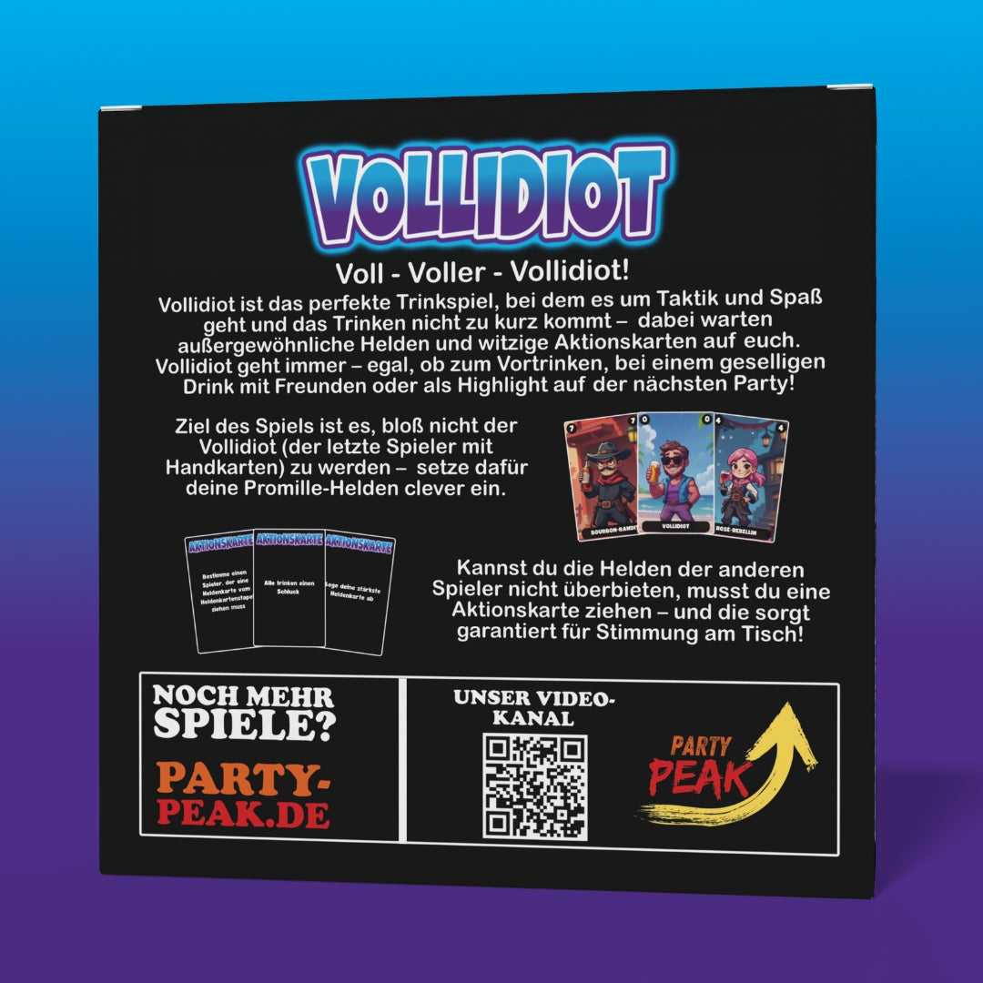 Vollidiot - Voll, Voller, Vollidiot - Das Trinkspiel